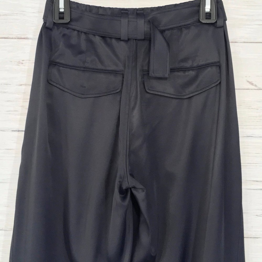 Vince Belted Cross-Over Culotte Crop Wide Leg Pant - Picture 10 of 12